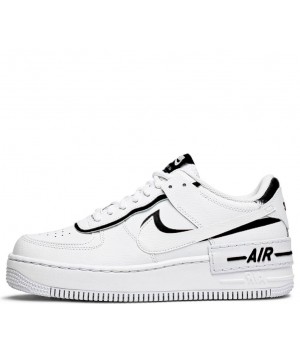 Nike air force 1 shadow clearance black